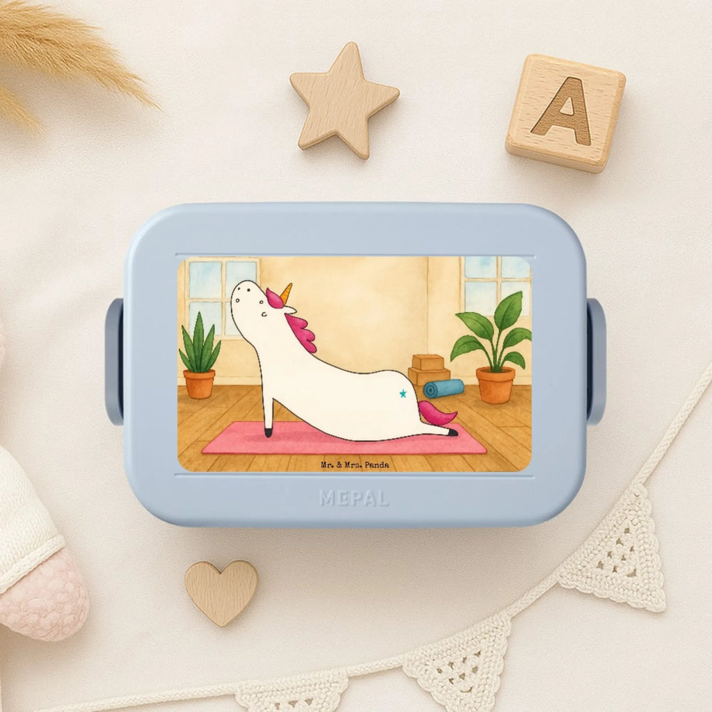 MEPAL Bentobox Einhorn Yoga Design Bentobox, Lunchbox, Brotdose, Einhorn, Einhörner, Einhorn Deko, Unicorn, witzig, Achtsamkeit, Sport, Joga, Namaste, süß, Yoga, lustig, Entspannung, Yogamatte