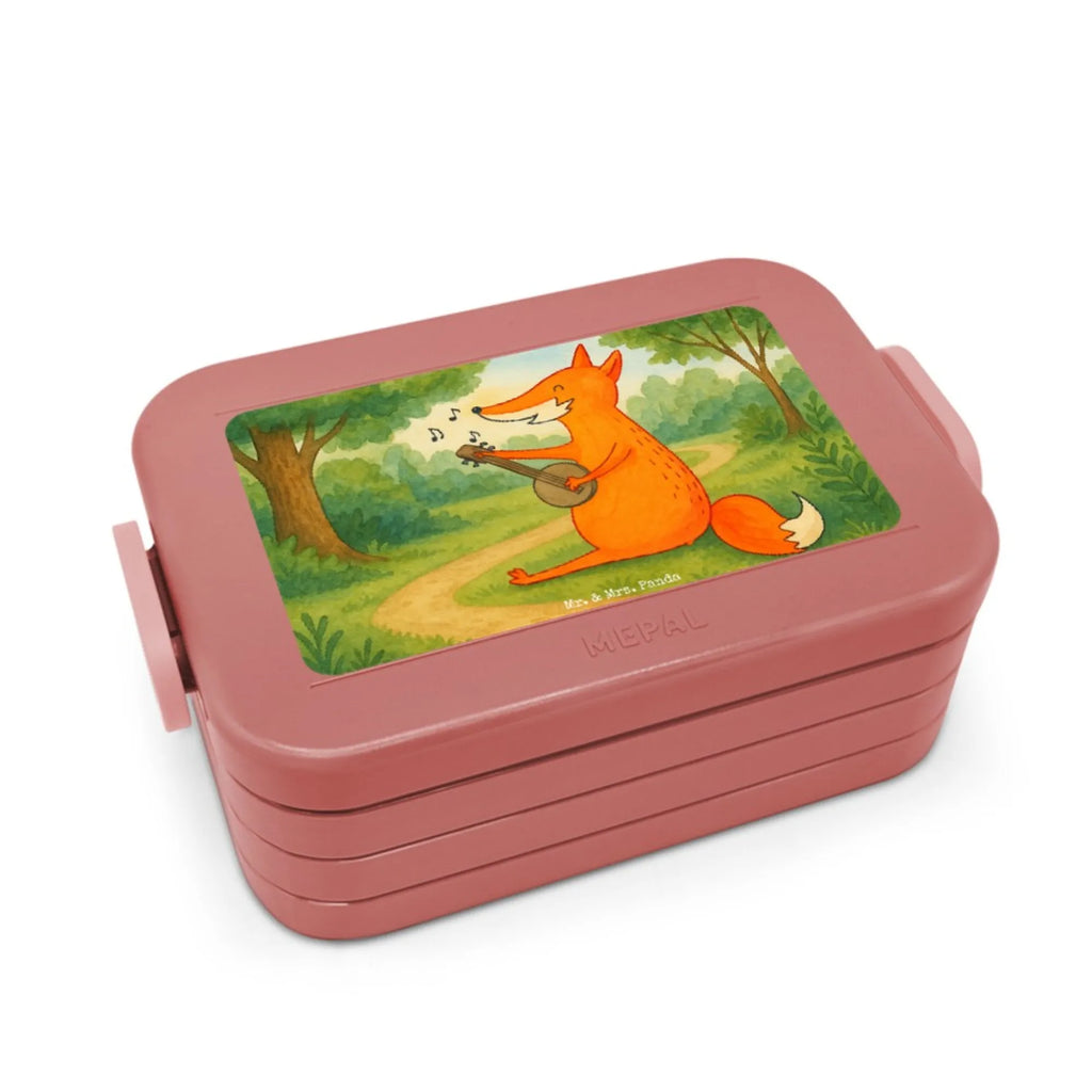 MEPAL Bentobox Fuchs Gitarre Design Brotdose, Lunchbox, Bentobox, Fuchs, Sänger, Musikerin, Geschenk Musiker, Sängerin, Musik Spruch, Gitarre, Füchse