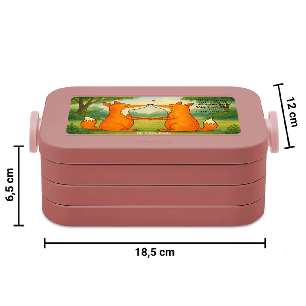 MEPAL Bentobox Füchse Liebe Design Brotdose, Bentobox, Lunchbox, Fuchs, Freundin, Liebesbeweis, Paar, Liebespaar, Fox, Ehemann, Füchse, Verlobte, Partner, Freund, Ehefrau, Liebe, Ehe
