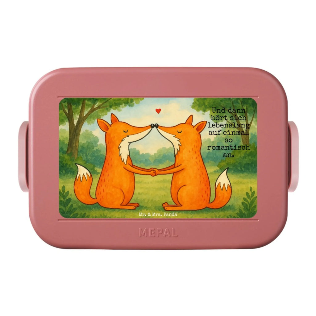 MEPAL Bentobox Füchse Liebe Design Brotdose, Bentobox, Lunchbox, Fuchs, Freundin, Liebesbeweis, Paar, Liebespaar, Fox, Ehemann, Füchse, Verlobte, Partner, Freund, Ehefrau, Liebe, Ehe