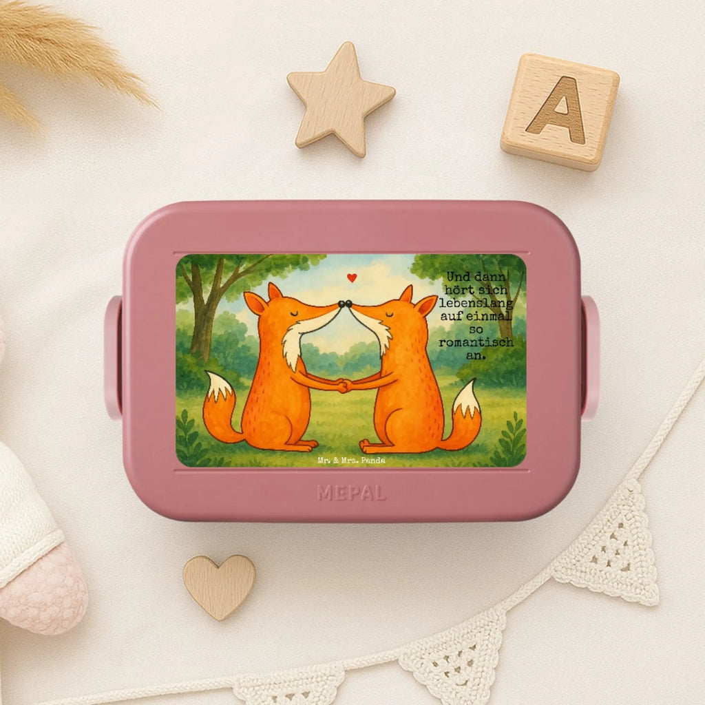 MEPAL Bentobox Füchse Liebe Design Brotdose, Bentobox, Lunchbox, Fuchs, Freundin, Liebesbeweis, Paar, Liebespaar, Fox, Ehemann, Füchse, Verlobte, Partner, Freund, Ehefrau, Liebe, Ehe