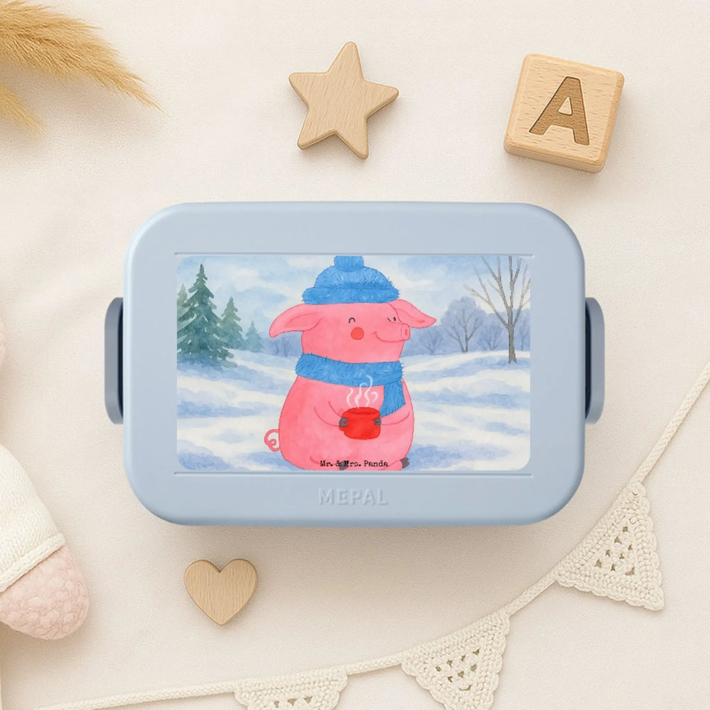 MEPAL Bentobox Schweinchen Glühwein Design Bentobox, Lunchbox, Brotdose, Winter, Weihnachten, Weihnachtsdeko, Nikolaus, Advent, Heiligabend, Wintermotiv, Betrunken, Glühwein, Weihnachtsmarkt, Spruch