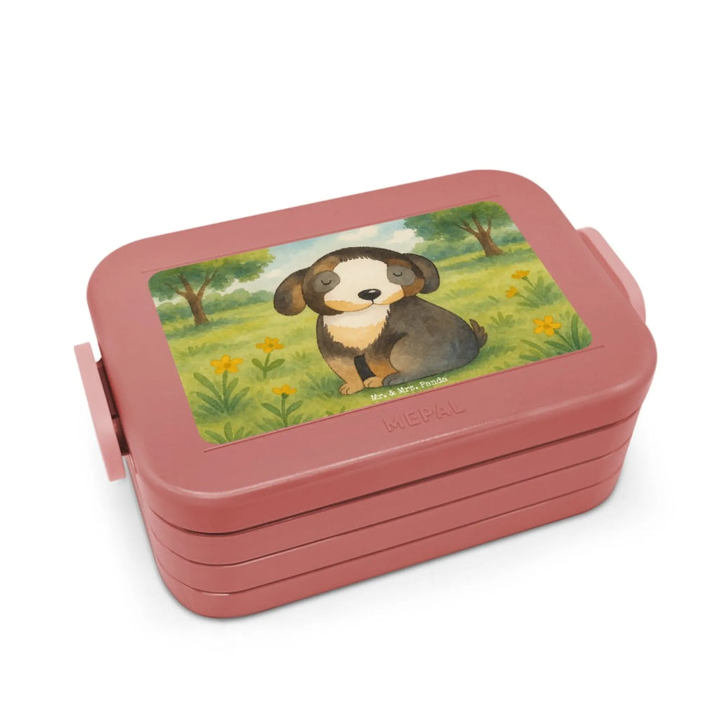 MEPAL Bentobox Hund Entspannen Design Bentobox, Lunchbox, Brotdose, Hund, Hundemotiv, Haustier, Hunderasse, Tierliebhaber, Hundebesitzer, Sprüche, Hundeliebe, schwarzer Hund, Liebe, Hundeglück
