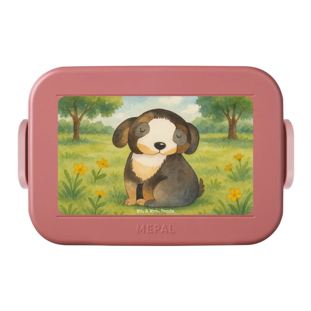 MEPAL Bentobox Hund Entspannen Design Bentobox, Lunchbox, Brotdose, Hund, Hundemotiv, Haustier, Hunderasse, Tierliebhaber, Hundebesitzer, Sprüche, Hundeliebe, schwarzer Hund, Liebe, Hundeglück