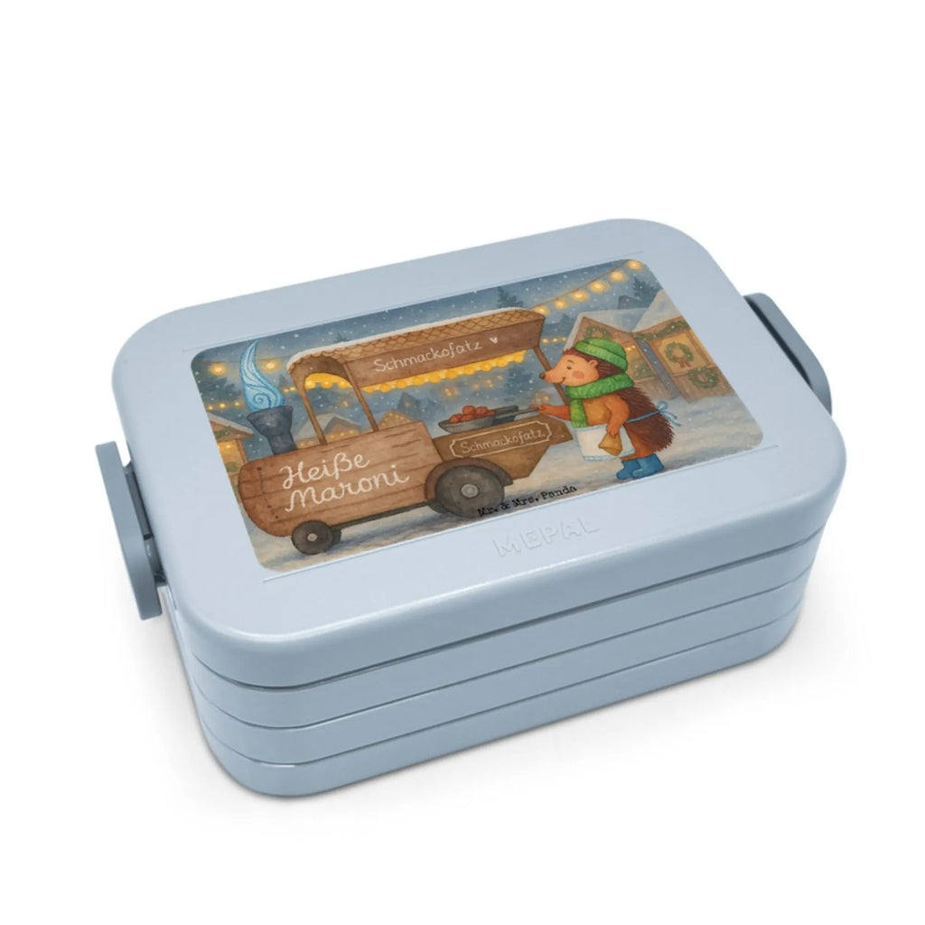 MEPAL Bentobox Igel Maronen Design Lunchbox, Brotdose, Bentobox, Winter, Weihnachten, Weihnachtsdeko, Nikolaus, Advent, Heiligabend, Wintermotiv, Kastanien, Duft, Maronen, Weihnachtsmarkt