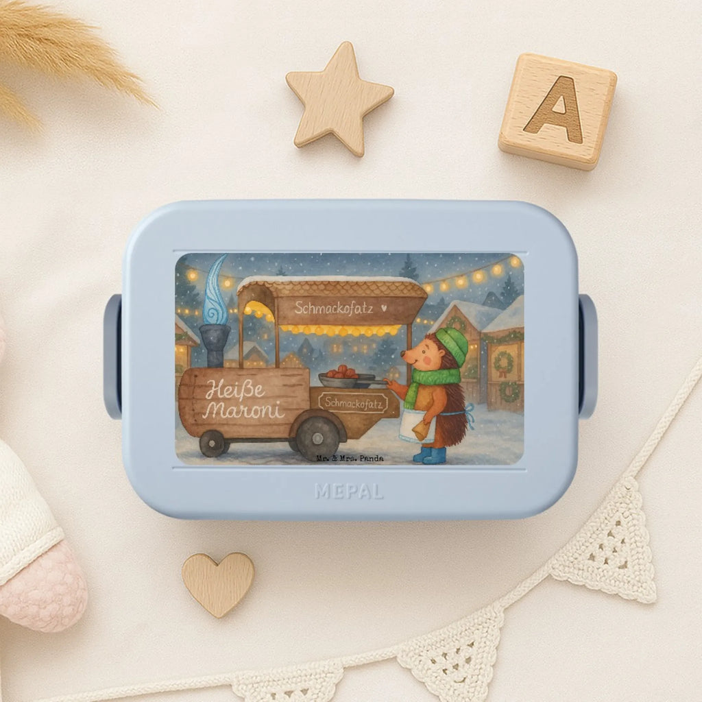 MEPAL Bentobox Igel Maronen Design Lunchbox, Brotdose, Bentobox, Winter, Weihnachten, Weihnachtsdeko, Nikolaus, Advent, Heiligabend, Wintermotiv, Kastanien, Duft, Maronen, Weihnachtsmarkt