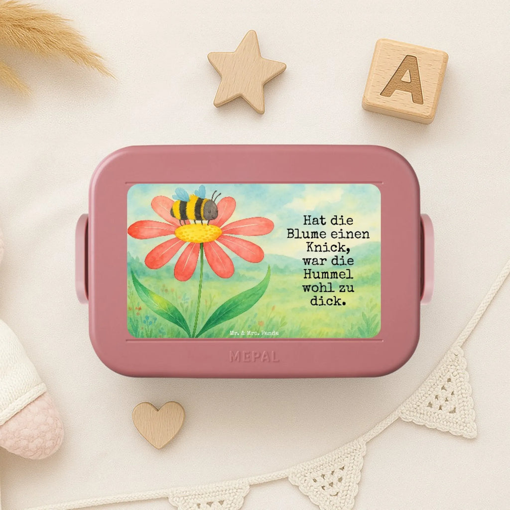 MEPAL Bentobox Hummel Blume Design Bentobox, Brotdose, Lunchbox, Tiermotive, Gute Laune, lustige Sprüche, Tiere, Wespe, Hummeln, Flauschig, Blume, Hummel, Biene, Natur, Feld