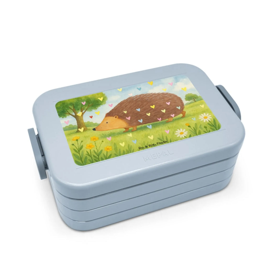 MEPAL Bentobox Igel Herzen Design Brotdose, Lunchbox, Bentobox, Tiermotive, Gute Laune, lustige Sprüche, Tiere, Leben, Herz, Kuss, Herzen, Vertrauen, Igel, Liebe