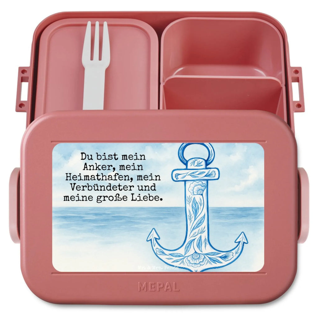 MEPAL Bentobox Anker Blau Design Brotdose, Lunchbox, Bentobox, Tiermotive, Gute Laune, lustige Sprüche, Tiere