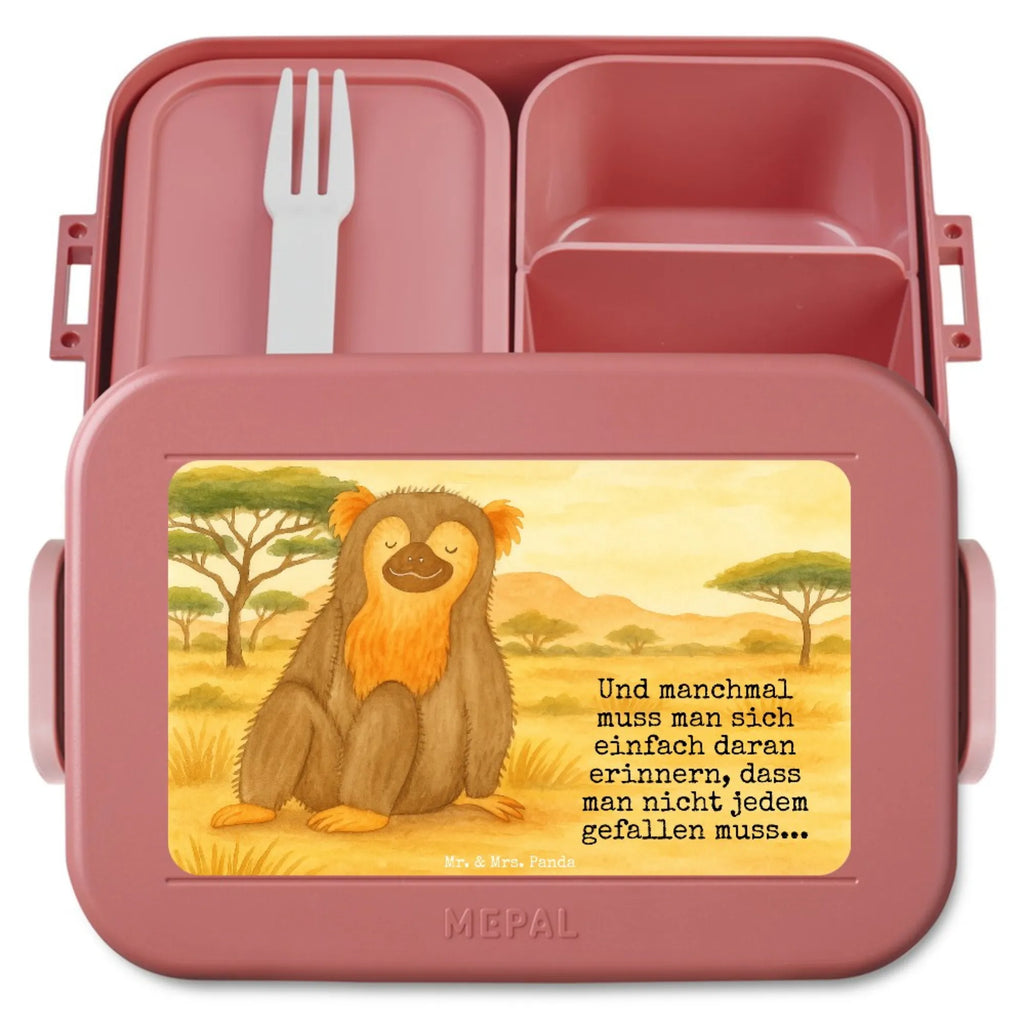 MEPAL Bentobox Affe Design Lunchbox, Bentobox, Brotdose, Afrika, Wildtiere, Äffchen, Selbstliebe, Selfcare, Liebe, Motivation, Selbstbewusstsein, Respekt, Affen, Affe, Selbstachtung