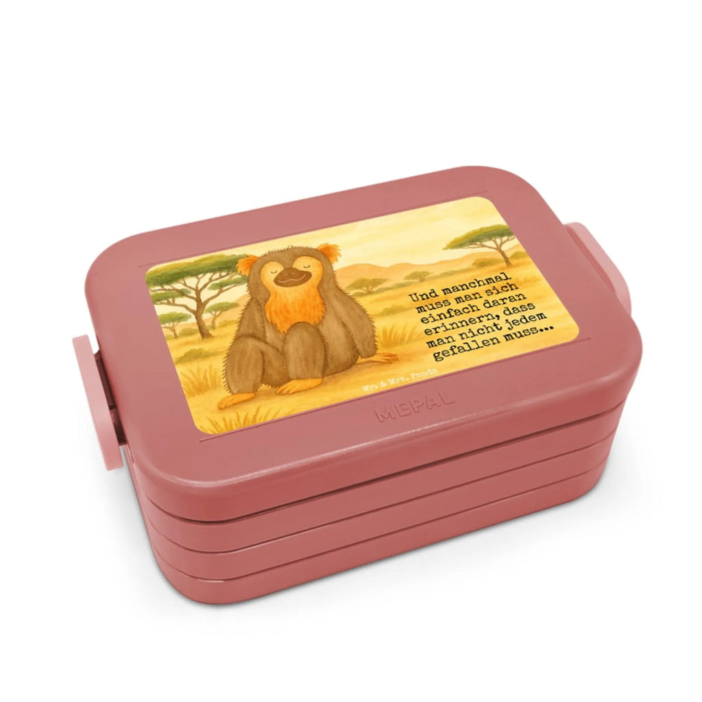 MEPAL Bentobox Affe Design Lunchbox, Bentobox, Brotdose, Afrika, Wildtiere, Äffchen, Selbstliebe, Selfcare, Liebe, Motivation, Selbstbewusstsein, Respekt, Affen, Affe, Selbstachtung