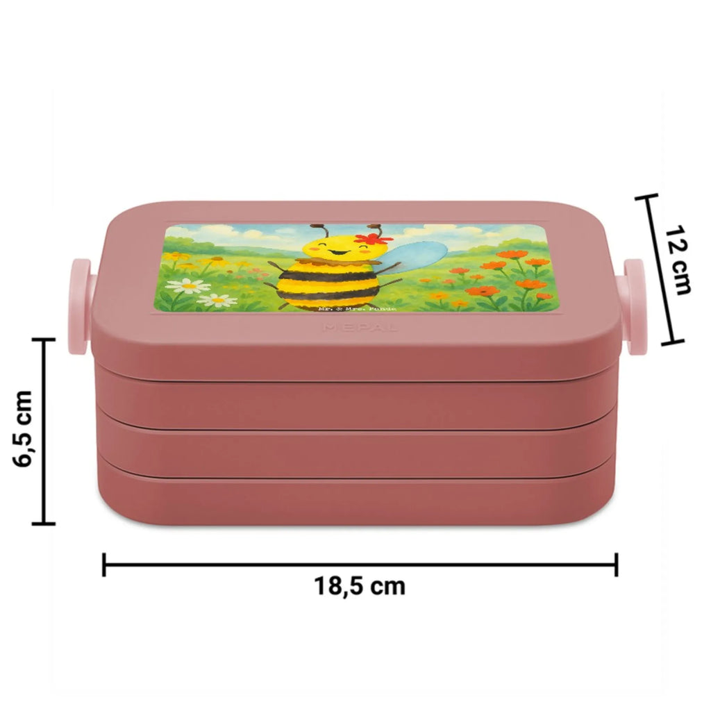 MEPAL Bentobox Biene Happy Design Lunchbox, Bentobox, Brotdose, Biene, Wespe, Hummel