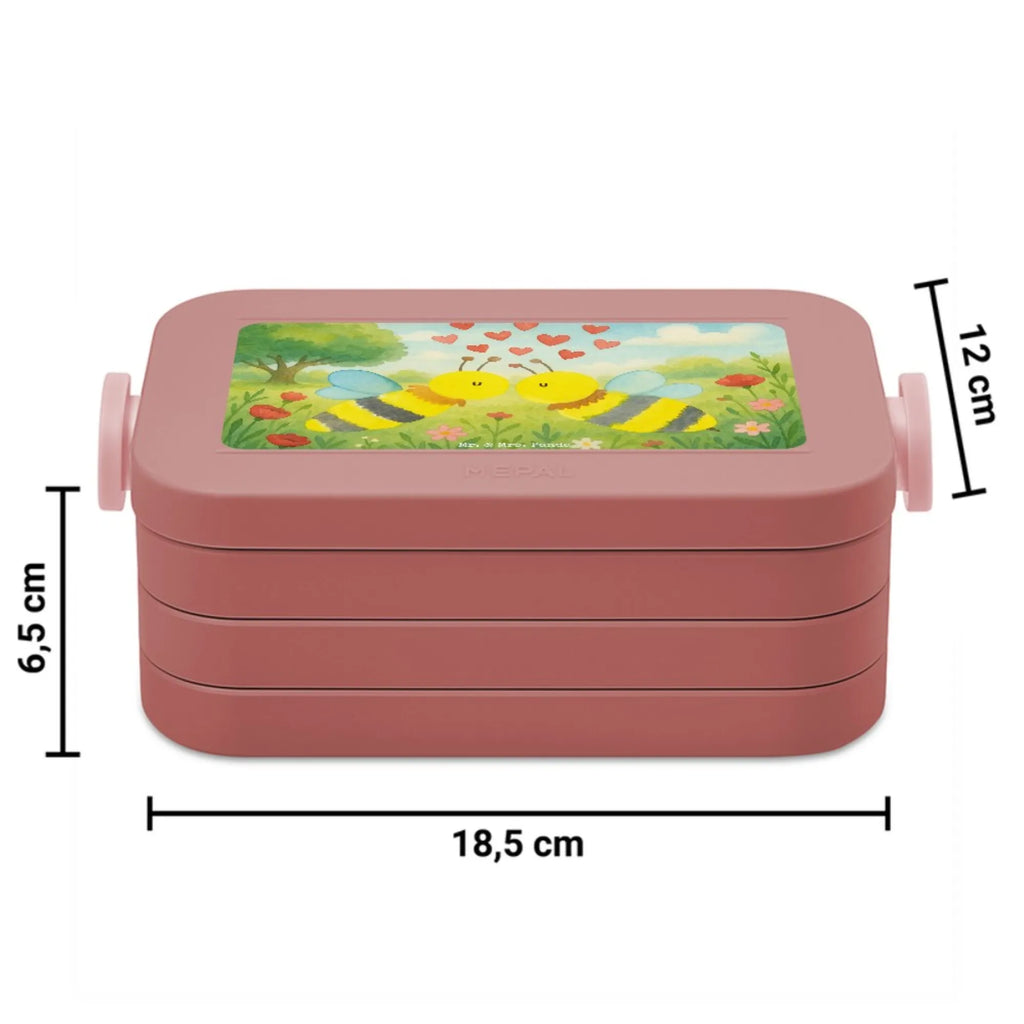 MEPAL Bentobox Biene Liebe Design Lunchbox, Brotdose, Bentobox, Biene, Wespe, Hummel
