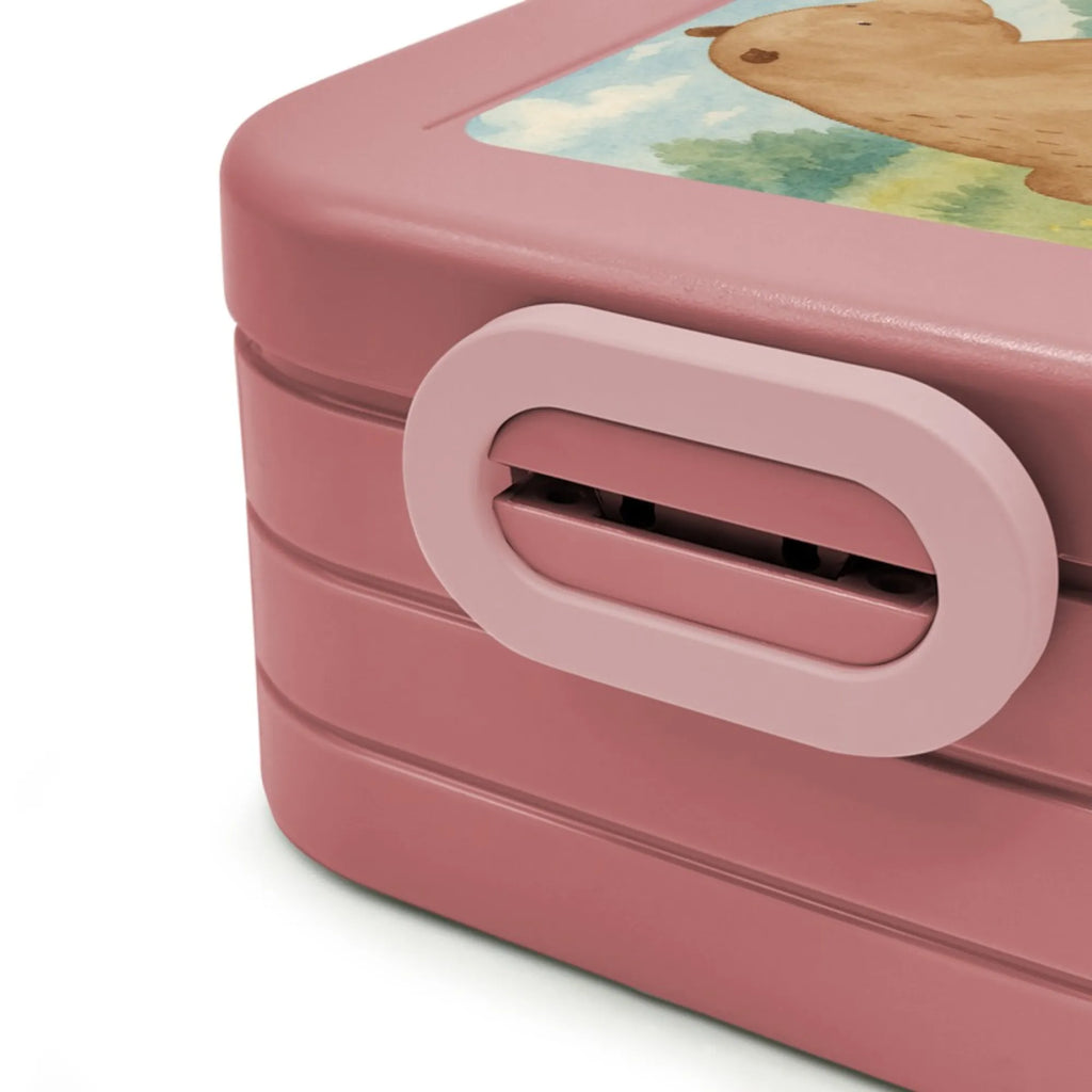 MEPAL Bentobox Bär Schulterblick Design Lunchbox, Brotdose, Bentobox, Bär, Teddy, Teddybär, Bärenliebe, Motivation, Bären, Weltansicht, Weisheit, Selbstachtung