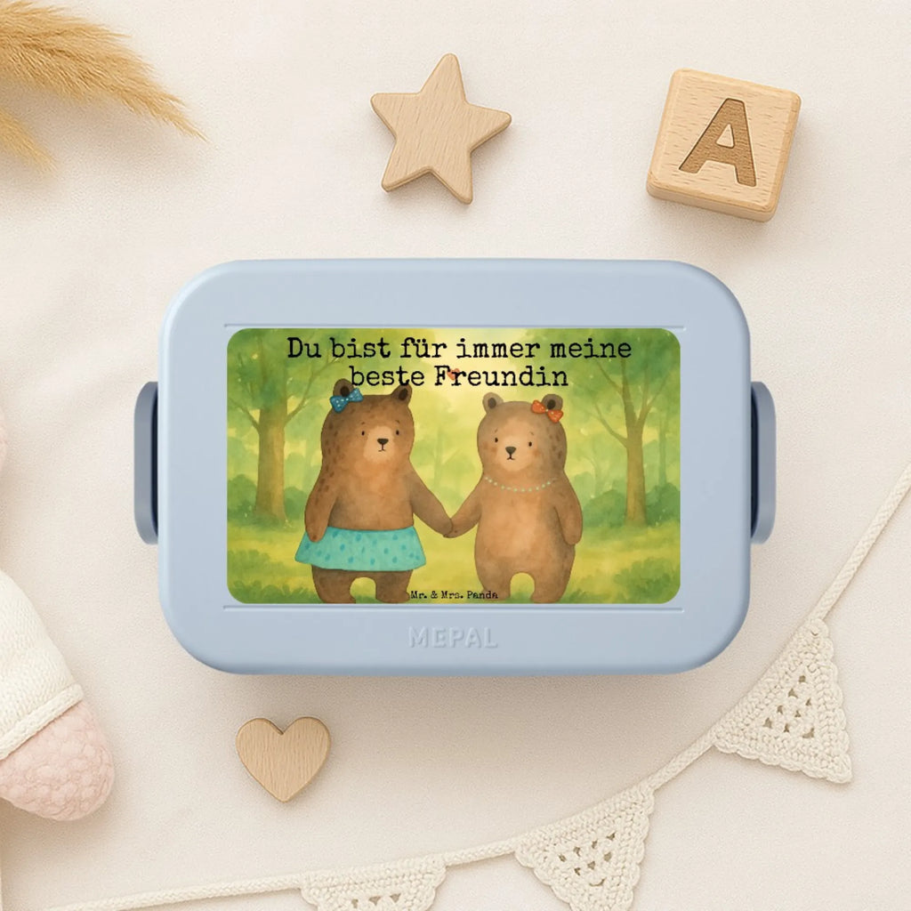 MEPAL Bentobox Bär Freundin Design Lunchbox, Bentobox, Brotdose, Bär, Teddy, Teddybär, Bär Freundin Beste Freund Liebe Liebesbeweis Verliebt Kumpel Kumpeliene