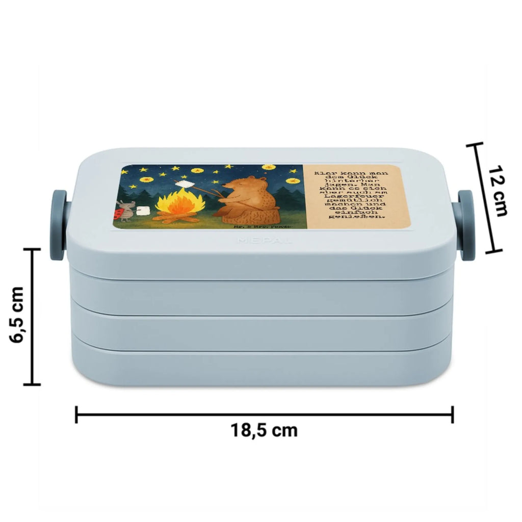 MEPAL Bentobox Bär & Marienkäfer Lagerfeuer Design Bentobox, Brotdose, Lunchbox, Bär, Teddy, Teddybär, Lagerfeuer