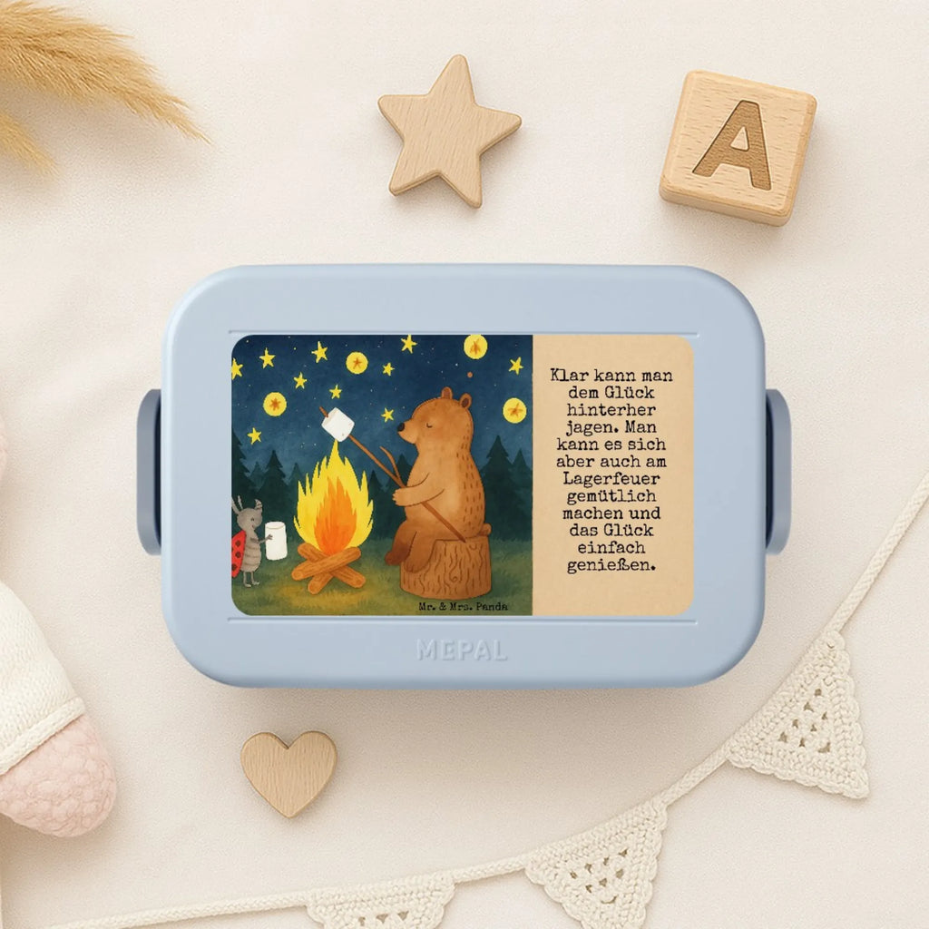 MEPAL Bentobox Bär & Marienkäfer Lagerfeuer Design Bentobox, Brotdose, Lunchbox, Bär, Teddy, Teddybär, Lagerfeuer