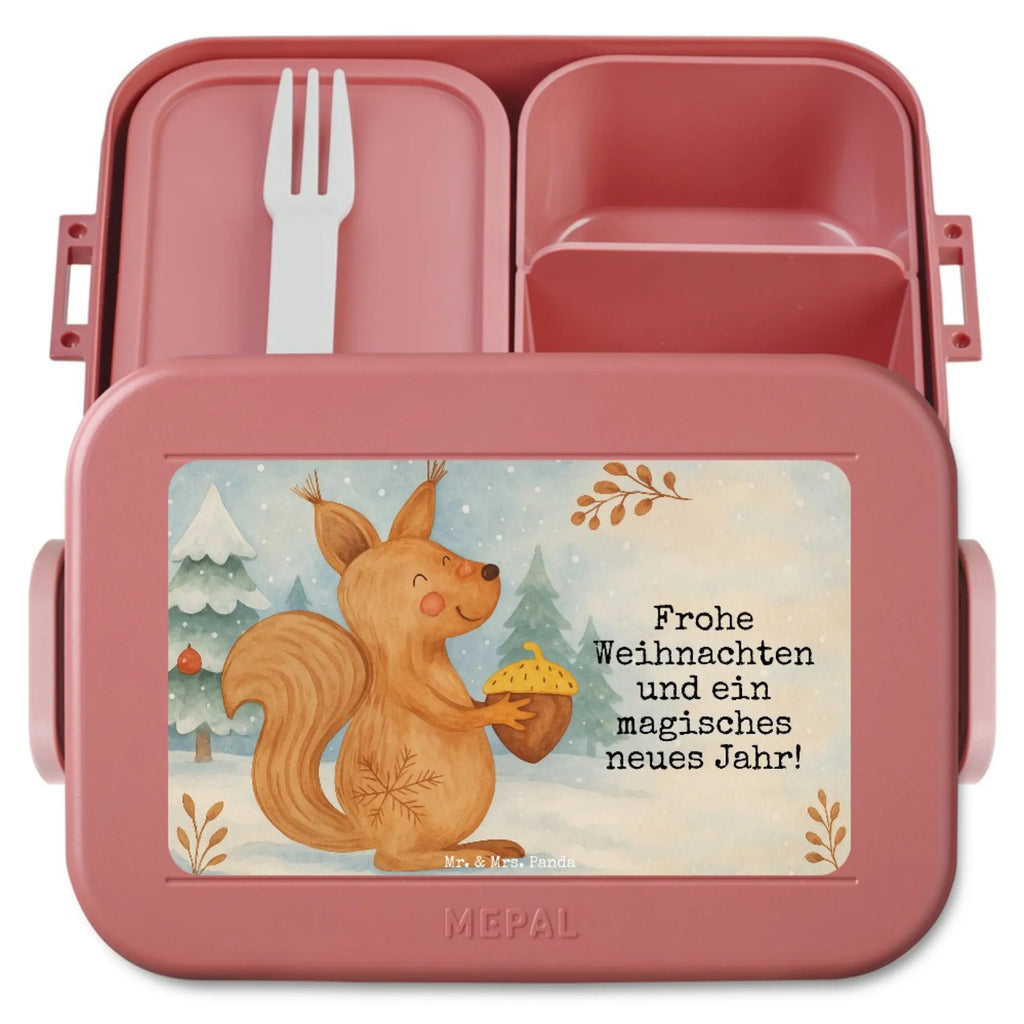MEPAL Bentobox Eichhörnchen Weihnachten Design Bentobox, Brotdose, Lunchbox, Winter, Weihnachten, Weihnachtsdeko, Nikolaus, Advent, Heiligabend, Wintermotiv, Weihnachtsgruß, Vogel, Guten Rutsch, Frohes neues Jahr, Weihnachtsmotiv, Frohe Weihnachten, Neujahr