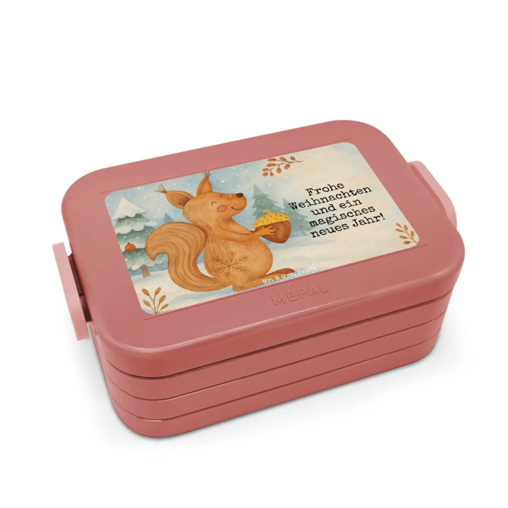 MEPAL Bentobox Eichhörnchen Weihnachten Design Bentobox, Brotdose, Lunchbox, Winter, Weihnachten, Weihnachtsdeko, Nikolaus, Advent, Heiligabend, Wintermotiv, Weihnachtsgruß, Vogel, Guten Rutsch, Frohes neues Jahr, Weihnachtsmotiv, Frohe Weihnachten, Neujahr