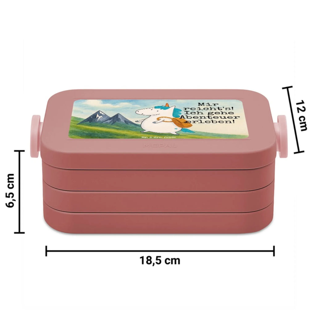 MEPAL Bentobox Einhorn Bergsteiger Design Bentobox, Lunchbox, Brotdose, Einhorn, Einhörner, Einhorn Deko, Unicorn, Bergsteiger, Abenteurer, Abenteuer, Weltreise, Urlaub, Berge, Weltenbummler, Entdecker, Reisen