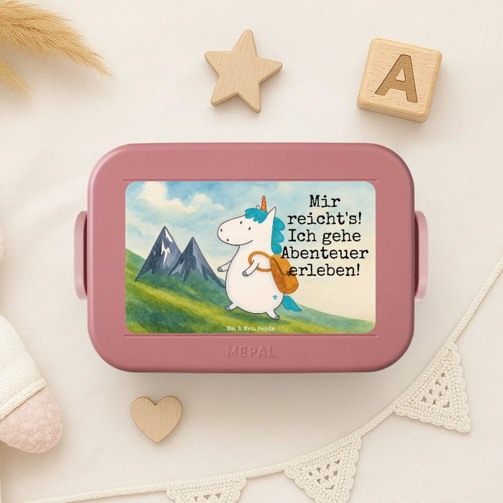 MEPAL Bentobox Einhorn Bergsteiger Design Bentobox, Lunchbox, Brotdose, Einhorn, Einhörner, Einhorn Deko, Unicorn, Bergsteiger, Abenteurer, Abenteuer, Weltreise, Urlaub, Berge, Weltenbummler, Entdecker, Reisen