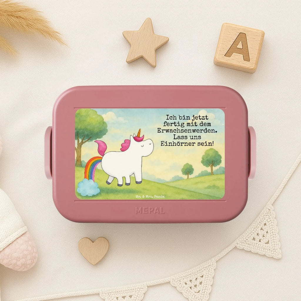 MEPAL Bentobox Einhorn Pupsen Design Lunchbox, Brotdose, Bentobox, Einhorn, Einhörner, Einhorn Deko, Unicorn, lustig, Freundin, Einhornpower, Glitzer, Erwachsenwerden, Regenbogen, Spaß, Pups