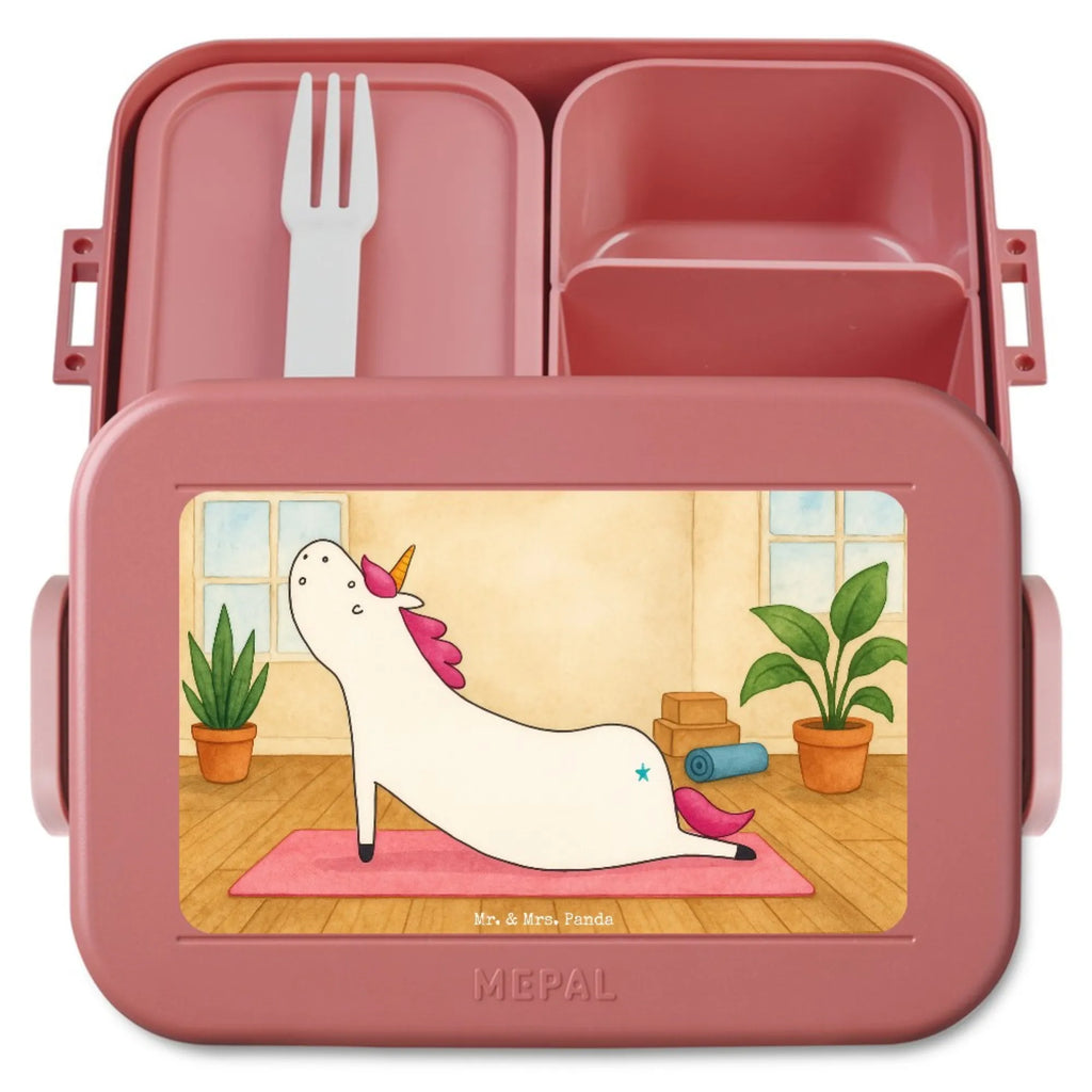 MEPAL Bentobox Einhorn Yoga Design Bentobox, Lunchbox, Brotdose, Einhorn, Einhörner, Einhorn Deko, Unicorn, witzig, Achtsamkeit, Sport, Joga, Namaste, süß, Yoga, lustig, Entspannung, Yogamatte
