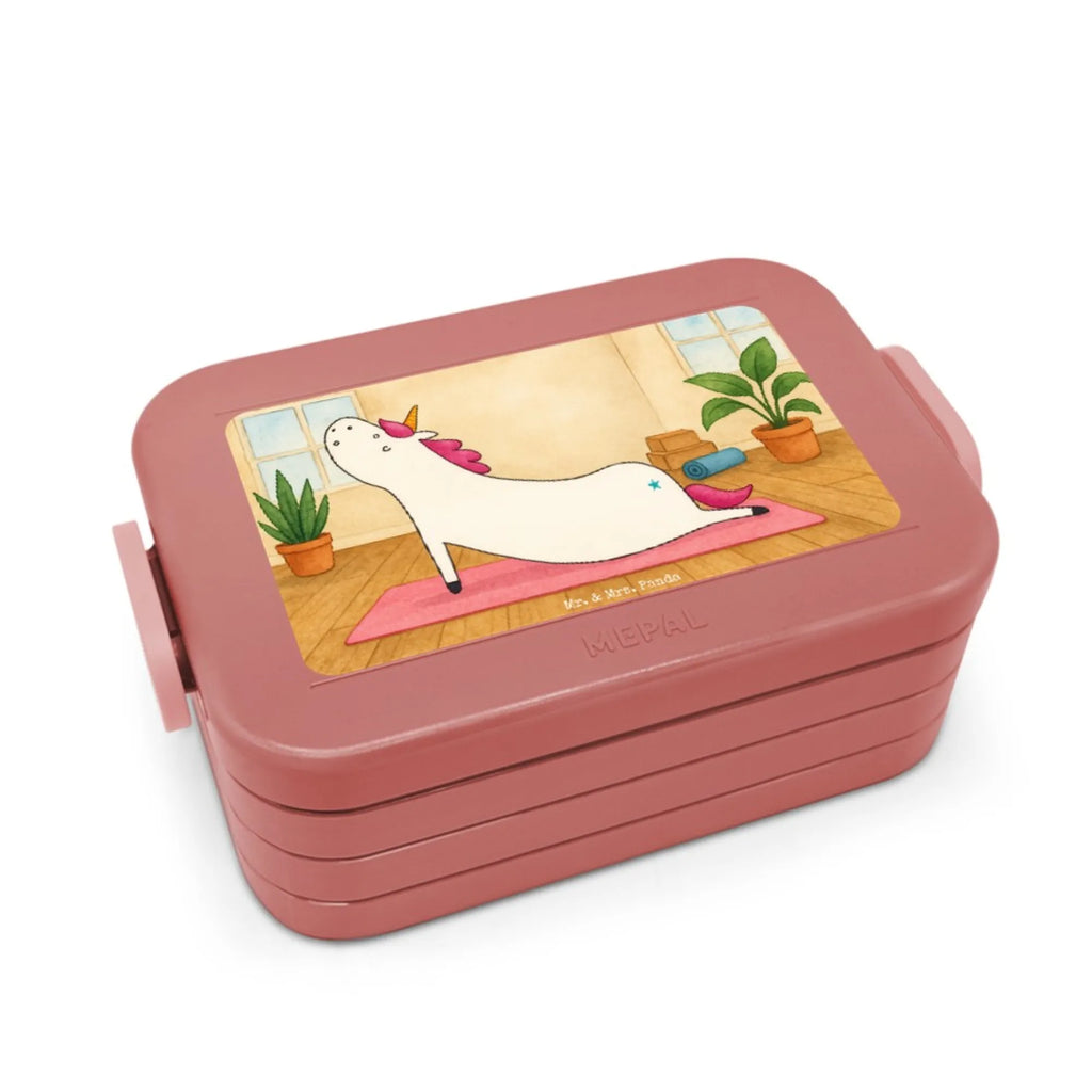 MEPAL Bentobox Einhorn Yoga Design Bentobox, Lunchbox, Brotdose, Einhorn, Einhörner, Einhorn Deko, Unicorn, witzig, Achtsamkeit, Sport, Joga, Namaste, süß, Yoga, lustig, Entspannung, Yogamatte
