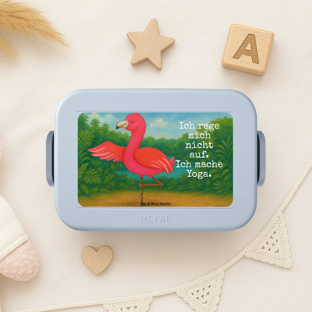 MEPAL Bentobox Flamingo Yoga Design Lunchbox, Bentobox, Brotdose, Flamingo, Achtsamkeit, Yoga-Übung, Vogel, Namaste, Tiefenentspannung, Entspannung, Aufregen, Yoga, Ärger