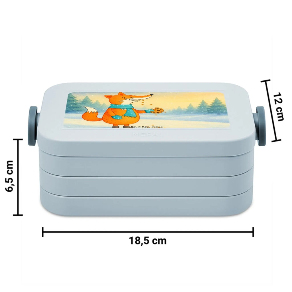 MEPAL Bentobox Fuchs Keks Design Lunchbox, Brotdose, Bentobox, Fuchs, Winter, Liebe, Kekse, Füchse, Weihnachtszeit, Plätzchen, Küche Deko, Backen Spruch
