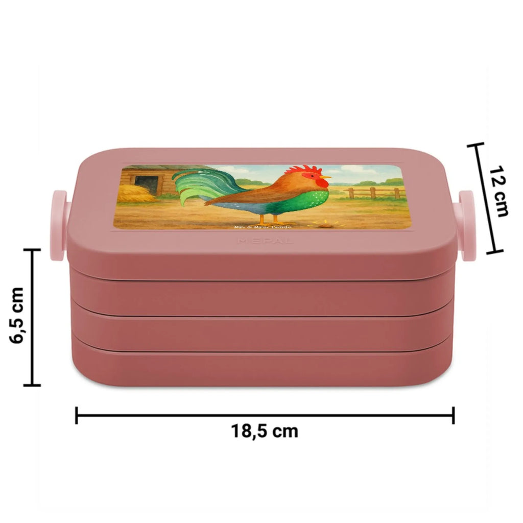 MEPAL Bentobox Hahn Korn Design Bentobox, Lunchbox, Brotdose, Bauernhof, Hoftiere, Landwirt, Landwirtin, Korn, Henne, Hahn, Eier, Natur
