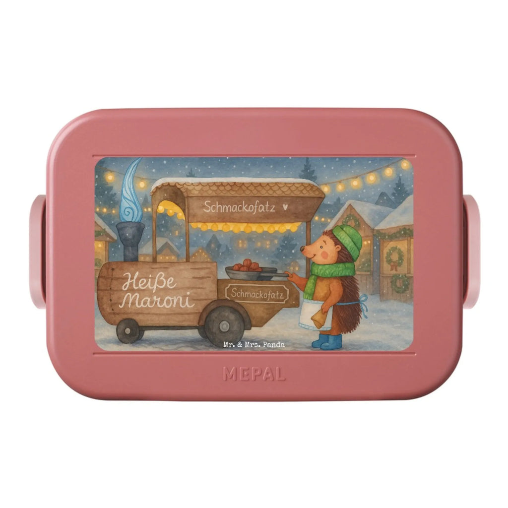 MEPAL Bentobox Igel Maronen Design Lunchbox, Brotdose, Bentobox, Winter, Weihnachten, Weihnachtsdeko, Nikolaus, Advent, Heiligabend, Wintermotiv, Kastanien, Duft, Maronen, Weihnachtsmarkt