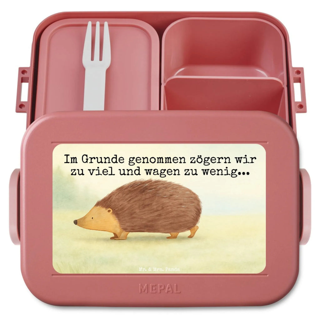 MEPAL Bentobox Igel Herzen Design Brotdose, Lunchbox, Bentobox, Tiermotive, Gute Laune, lustige Sprüche, Tiere, Leben, Herz, Kuss, Herzen, Vertrauen, Igel, Liebe