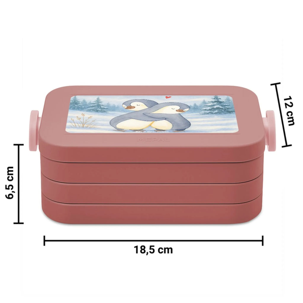 MEPAL Bentobox Pinguine Kuscheln Design Bentobox, Brotdose, Lunchbox, Liebe, Partner, Freund, Freundin, Ehemann, Ehefrau, Heiraten, Verlobung, Heiratsantrag, Liebesgeschenk, Jahrestag, Hocheitstag, Geschenk für Partner, für Ehemann, Valentinstag, Geschenk für Frauen, Geschenk für Freundin, für Männer, Liebesbeweis, Mitbringsel, Hochzeitstag