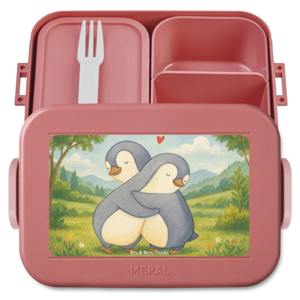 MEPAL Bentobox Pinguine Kuscheln Design Bentobox, Brotdose, Lunchbox, Liebe, Partner, Freund, Freundin, Ehemann, Ehefrau, Heiraten, Verlobung, Heiratsantrag, Liebesgeschenk, Jahrestag, Hocheitstag, Geschenk für Frauen, Valentinstag, für Männer, Geschenk für Partner, für Ehemann, Mitbringsel, Hochzeitstag, Liebesbeweis, Geschenk für Freundin