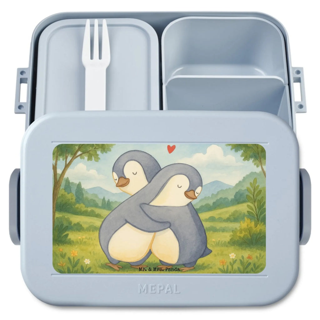 MEPAL Bentobox Pinguine Kuscheln Design Bentobox, Brotdose, Lunchbox, Liebe, Partner, Freund, Freundin, Ehemann, Ehefrau, Heiraten, Verlobung, Heiratsantrag, Liebesgeschenk, Jahrestag, Hocheitstag, Geschenk für Frauen, Valentinstag, für Männer, Geschenk für Partner, für Ehemann, Mitbringsel, Hochzeitstag, Liebesbeweis, Geschenk für Freundin