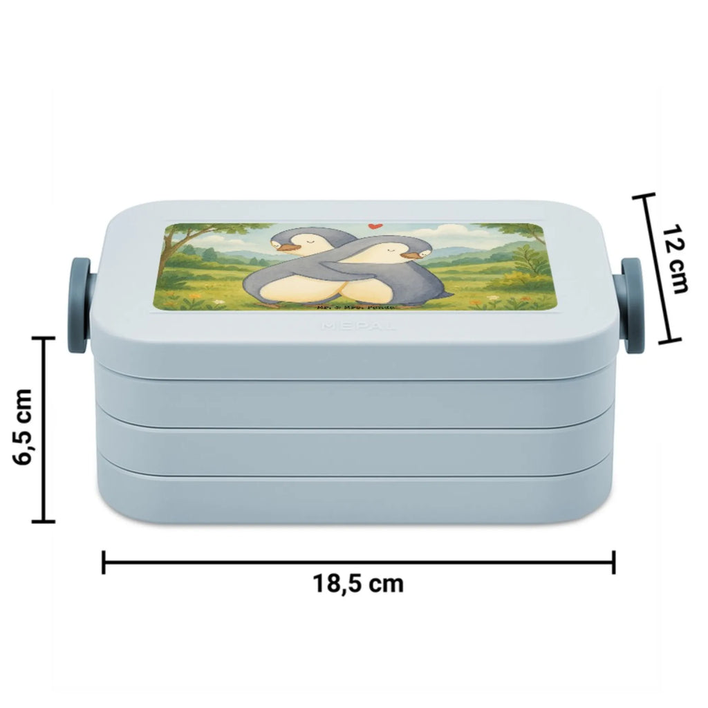 MEPAL Bentobox Pinguine Kuscheln Design Bentobox, Brotdose, Lunchbox, Liebe, Partner, Freund, Freundin, Ehemann, Ehefrau, Heiraten, Verlobung, Heiratsantrag, Liebesgeschenk, Jahrestag, Hocheitstag, Geschenk für Frauen, Valentinstag, für Männer, Geschenk für Partner, für Ehemann, Mitbringsel, Hochzeitstag, Liebesbeweis, Geschenk für Freundin
