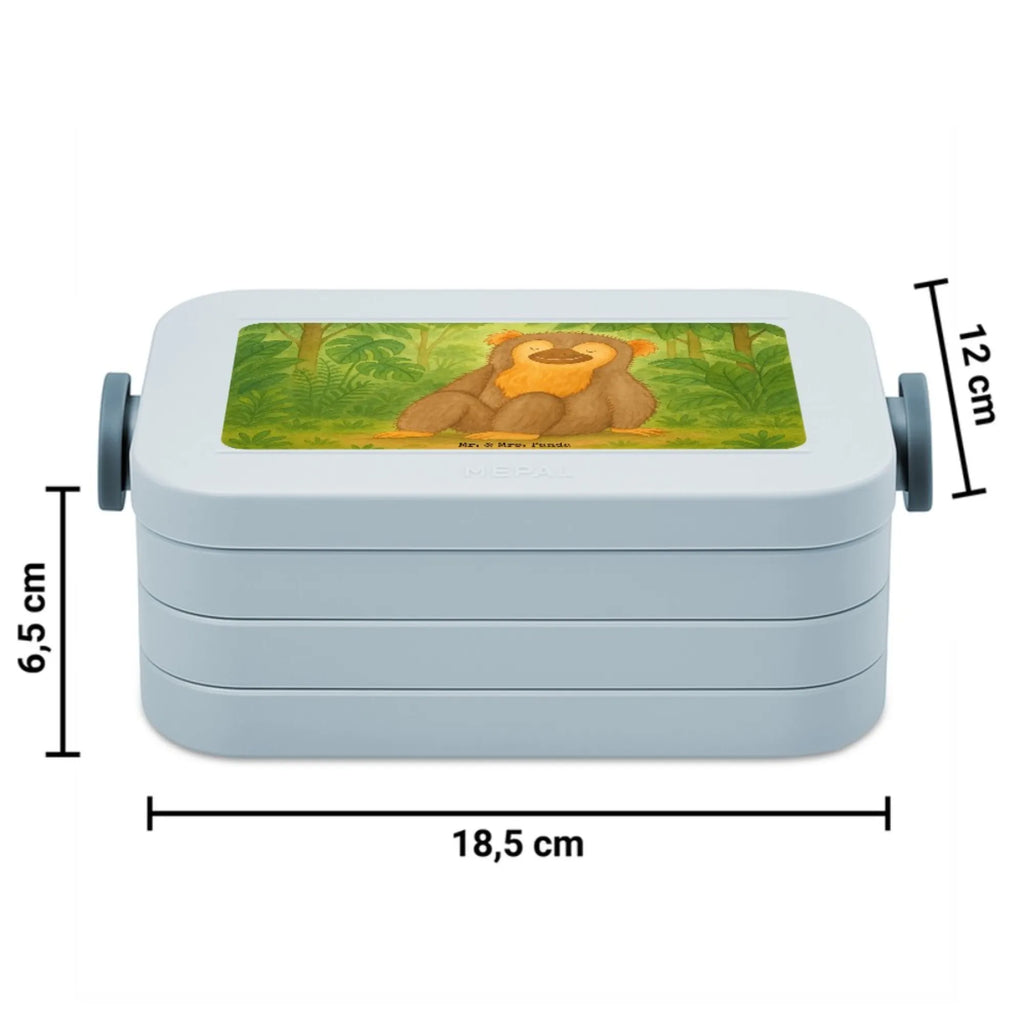 MEPAL Bentobox Affe Design Lunchbox, Bentobox, Brotdose, Afrika, Wildtiere, Äffchen, Selbstliebe, Selfcare, Liebe, Motivation, Selbstbewusstsein, Respekt, Affen, Affe, Selbstachtung