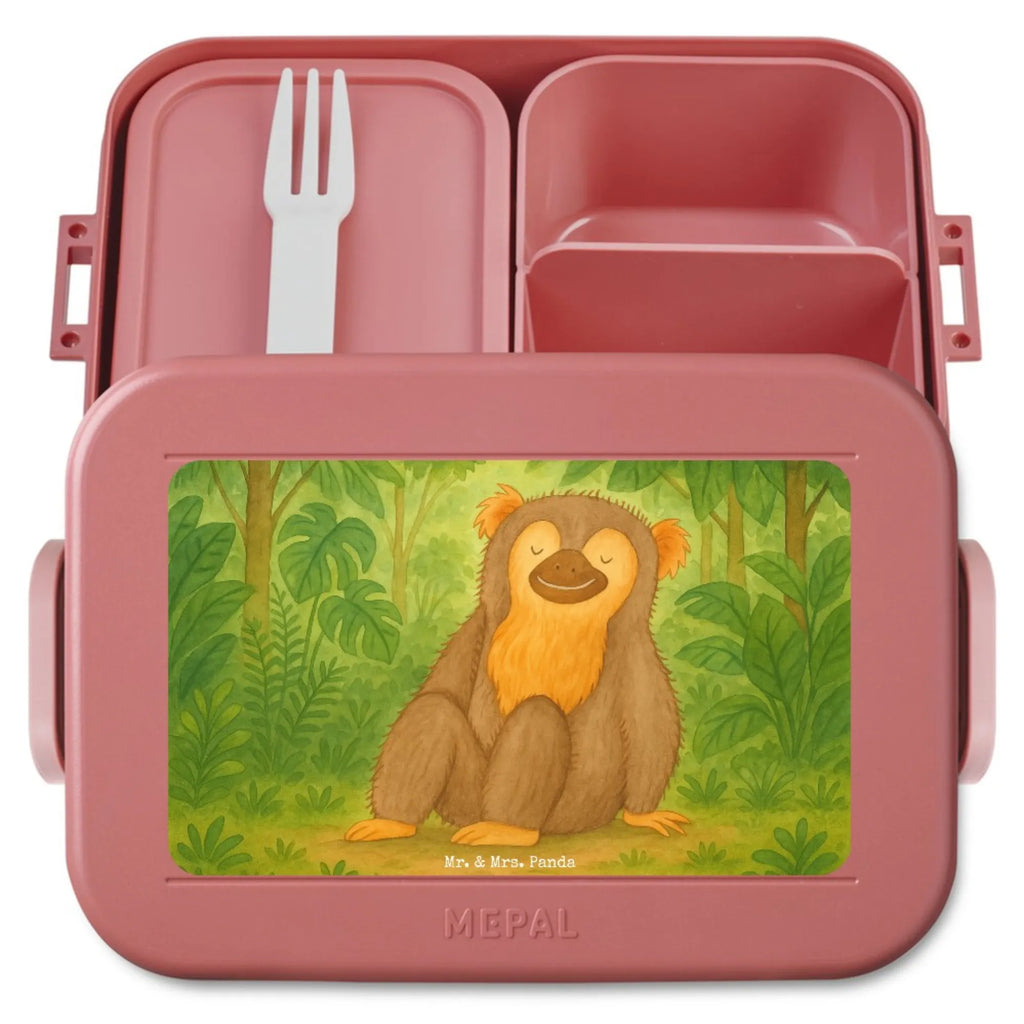 MEPAL Bentobox Affe Design Lunchbox, Bentobox, Brotdose, Afrika, Wildtiere, Äffchen, Selbstliebe, Selfcare, Liebe, Motivation, Selbstbewusstsein, Respekt, Affen, Affe, Selbstachtung