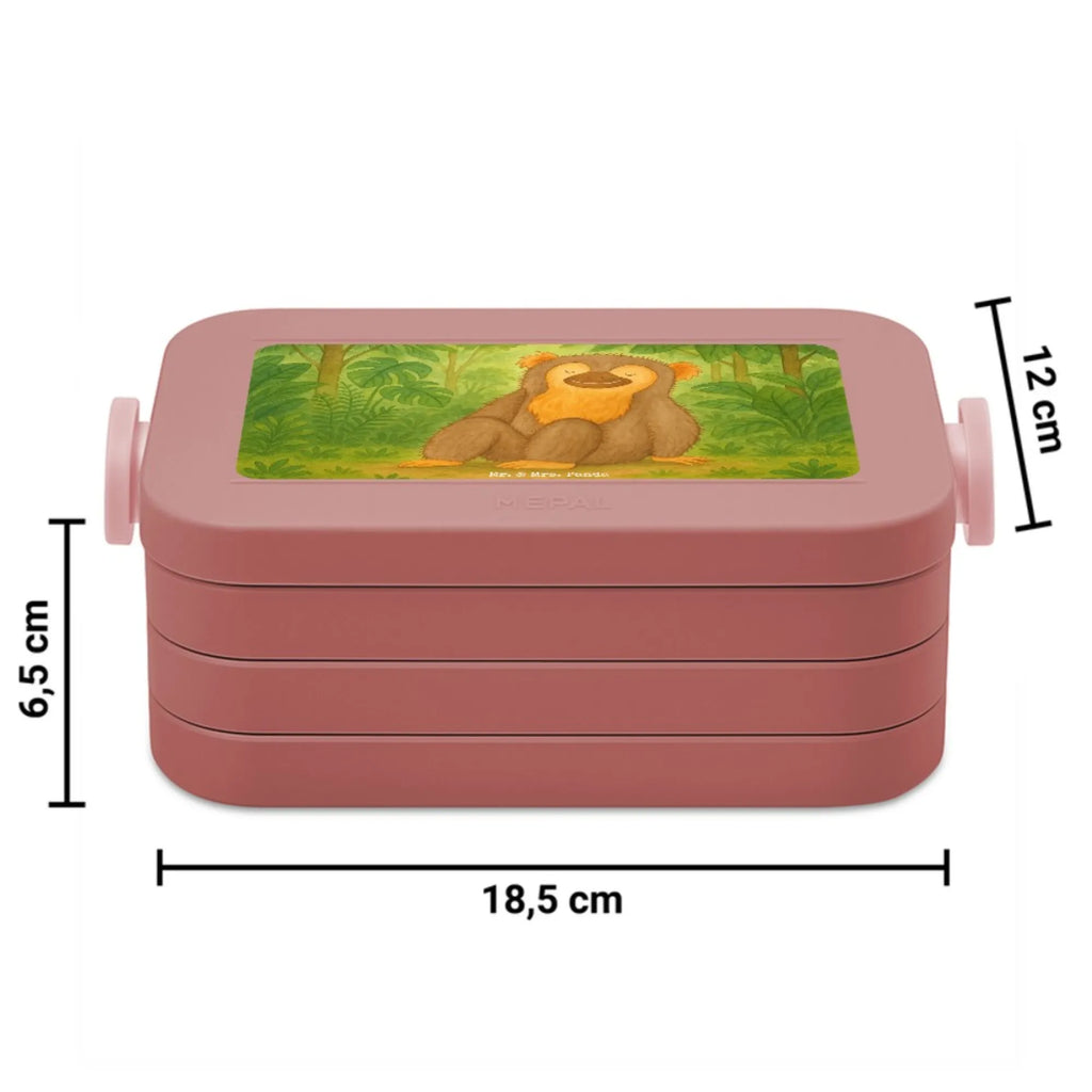 MEPAL Bentobox Affe Design Lunchbox, Bentobox, Brotdose, Afrika, Wildtiere, Äffchen, Selbstliebe, Selfcare, Liebe, Motivation, Selbstbewusstsein, Respekt, Affen, Affe, Selbstachtung