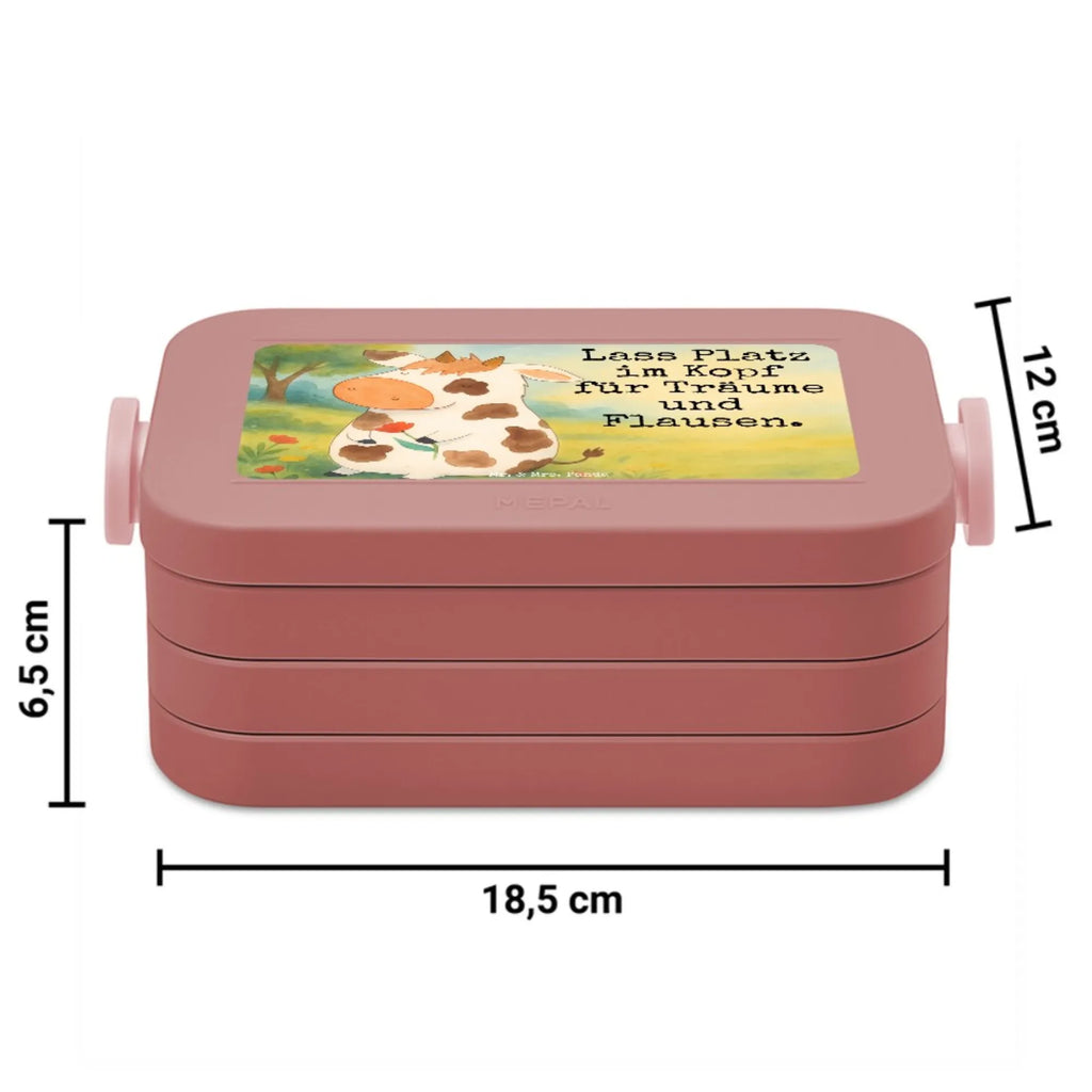 MEPAL Bentobox Kuh Design Bentobox, Lunchbox, Brotdose, Bauernhof, Hoftiere, Landwirt, Landwirtin, Flausen, Spruch, Magie, Träume, Kühe, Kuh, Motivtion, Milch, Milchkuh, Hof