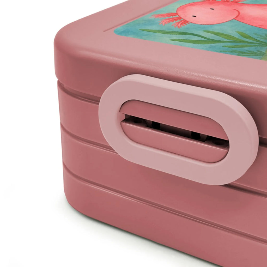 MEPAL Bentobox Axolotl Niedlich Design Bentobox, Lunchbox, Brotdose, Axolotl, Molch, fröhlich, vergnügt, zufrieden, Weisheit, Lebensweisheit, Liebe, Axolot, Lebensstil, Freundin