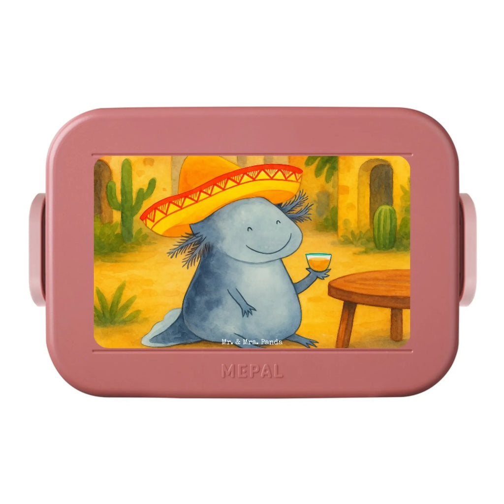 MEPAL Bentobox Axolotl Tequila Design Lunchbox, Bentobox, Brotdose, Axolotl, Molch, Feuerdrache, Tequila, Lurche, Mexico, Sombrero, Schwanzlurch, Zitrone, Lurch, Spruch, Axolot, Motivation, Mexiko, Feuersalamander