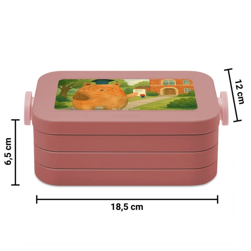 MEPAL Bentobox Bär Prüfung Design Brotdose, Bentobox, Lunchbox, Bär, Teddy, Teddybär, Abschluss, Prüfungen, Abschlusszeugnis, Zeugnis, Abitur, Prüfung bestanden