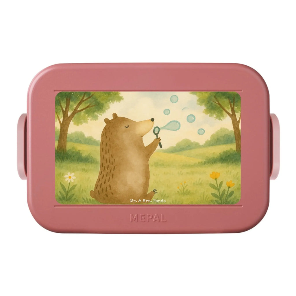 MEPAL Bentobox Bär Seifenblasen Design Lunchbox, Bentobox, Brotdose, Bär, Teddy, Teddybär, Seifenblasen Bär Lustig Sein Glücklich Traurig Happy