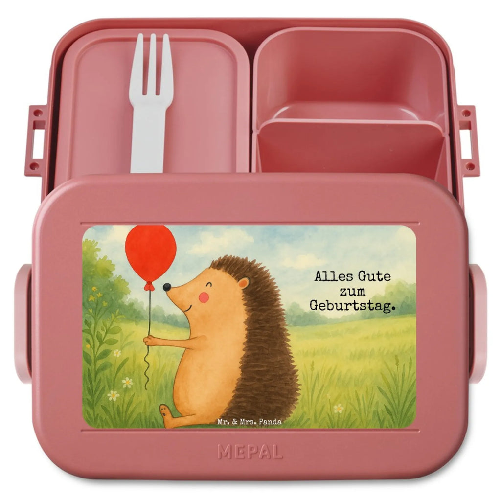 MEPAL Bentobox Igel Luftballon Design Lunchbox, Brotdose, Bentobox, Tiermotive, Gute Laune, lustige Sprüche, Tiere, Geburtstagskind, Ballon, Happy Birthday, Igel, Glückwunsch, Herzlichen Glückwunsch, Geburtstag