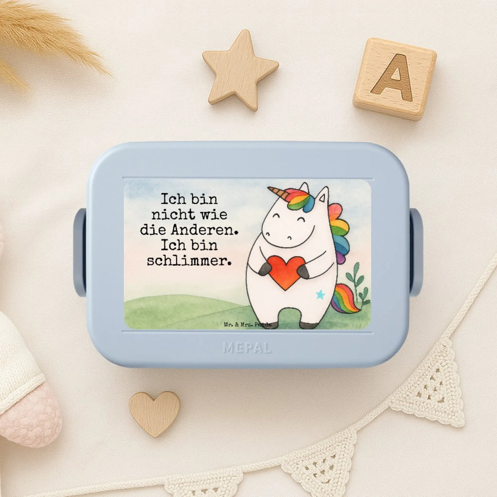 MEPAL Bentobox Einhorn Herz Design Lunchbox, Bentobox, Brotdose, Einhorn, Einhörner, Einhorn Deko, Unicorn, witzig, schlimm, böse, lustig, bunt, Freundin, Herz, anders