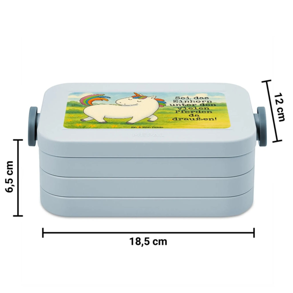 MEPAL Bentobox Einhorn Stolzieren Design Bentobox, Brotdose, Lunchbox, Einhorn, Einhörner, Einhorn Deko, Unicorn, Reiter, Reiten, Freundin, Geschenk, bunt, stolz, Pferd, anders