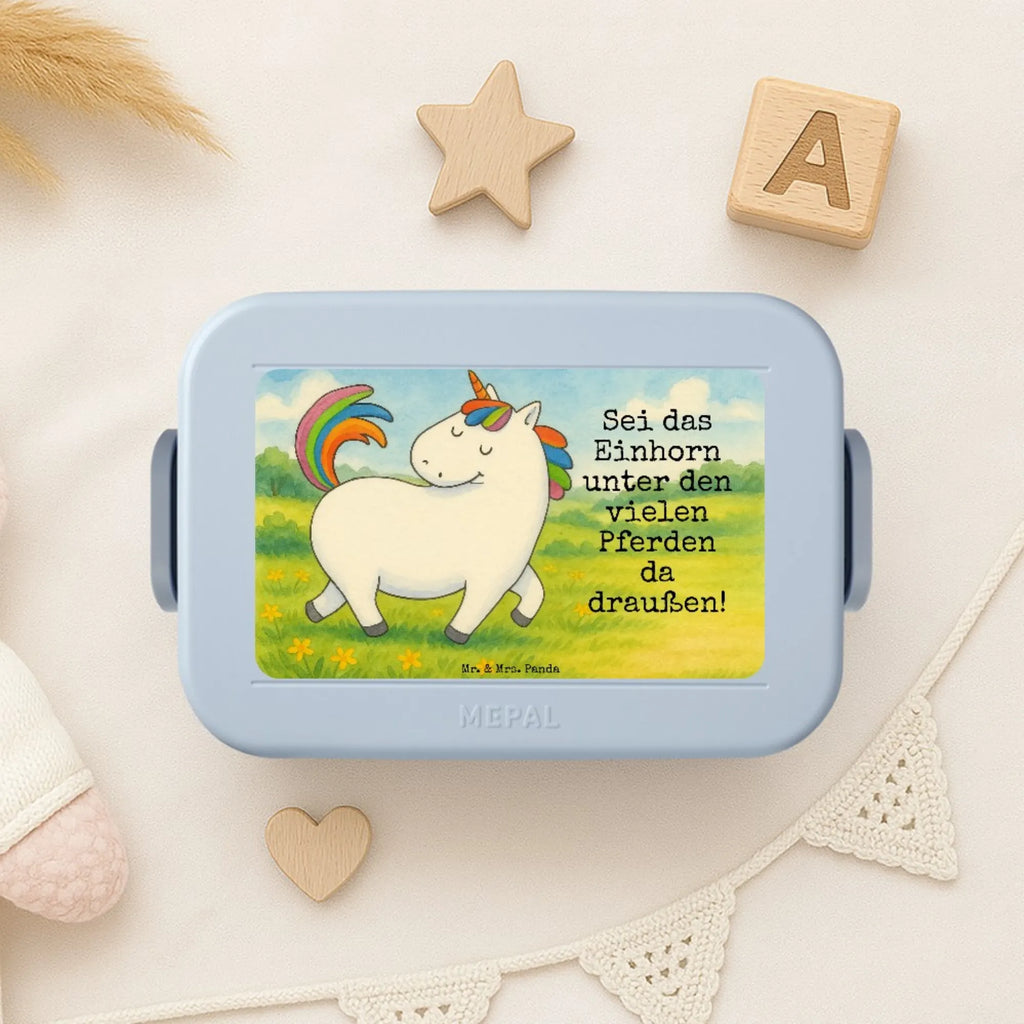 MEPAL Bentobox Einhorn Stolzieren Design Bentobox, Brotdose, Lunchbox, Einhorn, Einhörner, Einhorn Deko, Unicorn, Reiter, Reiten, Freundin, Geschenk, bunt, stolz, Pferd, anders
