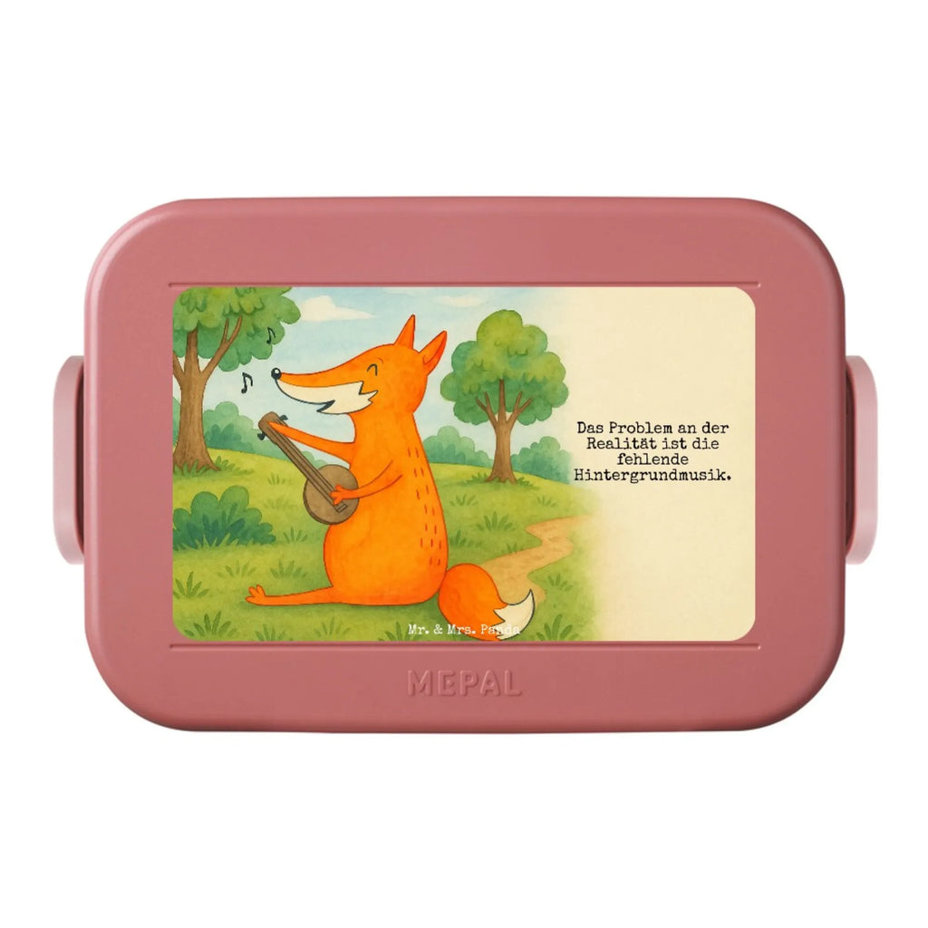 MEPAL Bentobox Fuchs Gitarre Design Brotdose, Lunchbox, Bentobox, Fuchs, Sänger, Musikerin, Geschenk Musiker, Sängerin, Musik Spruch, Gitarre, Füchse